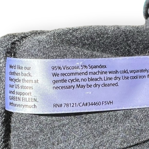 🌻Eileen Fisher Petite Gray Long Sleeve Organic Viscose Minimalist Dress Size MP - Picture 6 of 6